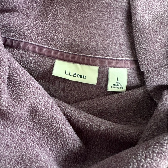 L.L. Bean Women's Cowl Neck Pullover Sweatshirt Jersey, size Large - Picture 5 of 9